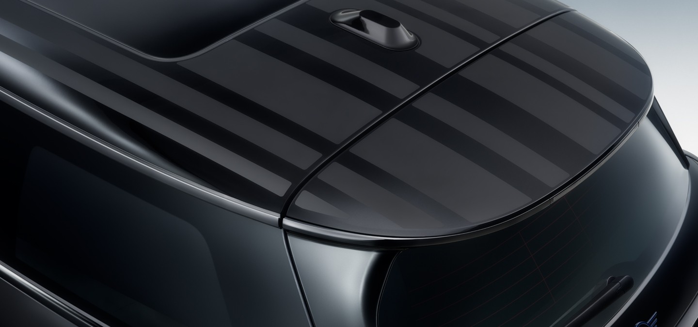 Close shot of the MINI Paul Smith Edition Steering Wheel, showcasing its unique features.